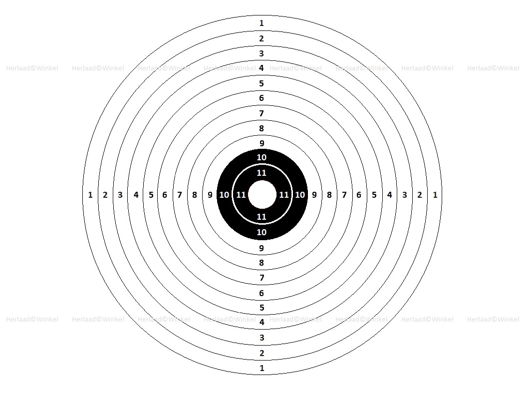 .TM 1 ROOS Luchtdruk Schietkaarten 11x11 centimeter inhoud 100 stuks